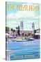 Bermuda - King's Wharf-Lantern Press-Stretched Canvas