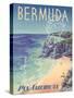 Bermuda - Pan American World Airways - Vintage Airline Travel Poster, 1953-Loweree-Stretched Canvas