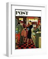 "Bermuda Shorts," Saturday Evening Post Cover, March 12, 1960-George Hughes-Framed Giclee Print