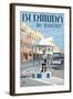 Bermuda - The Birdcage-Lantern Press-Framed Art Print