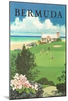 Bermuda Travel Poster-Found Image Press-Mounted Giclee Print