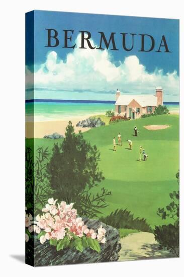 Bermuda Travel Poster-Found Image Press-Stretched Canvas