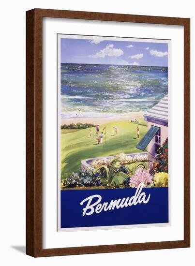 Bermuda Travel Poster-null-Framed Giclee Print