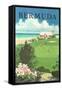 Bermuda Travel Poster-null-Framed Stretched Canvas