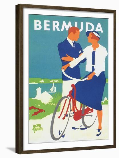 Bermuda-Adolph Treidler-Framed Art Print