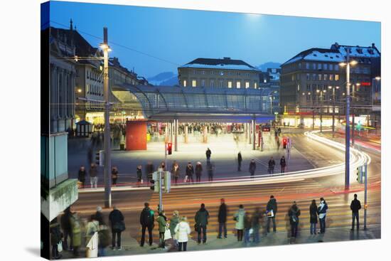 Bern Train Station, Bern, Switzerland, Europe-Christian Kober-Stretched Canvas