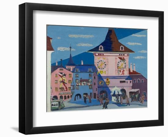 Bern with Belltower, 1935-Ernst Ludwig Kirchner-Framed Premium Giclee Print