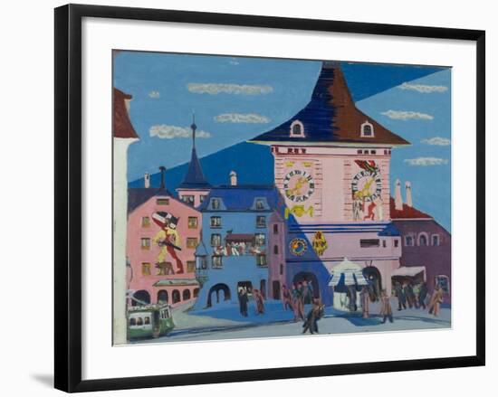 Bern with Belltower, 1935-Ernst Ludwig Kirchner-Framed Giclee Print