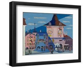 Bern with Belltower, 1935-Ernst Ludwig Kirchner-Framed Giclee Print