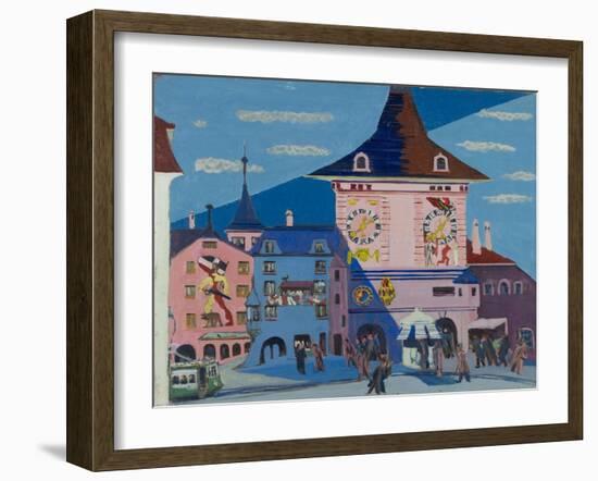 Bern with Belltower, 1935-Ernst Ludwig Kirchner-Framed Giclee Print