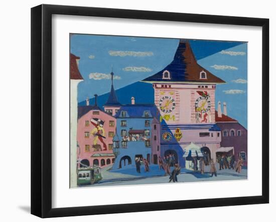 Bern with Belltower, 1935-Ernst Ludwig Kirchner-Framed Giclee Print