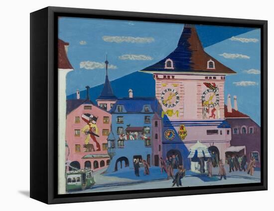 Bern with Belltower, 1935-Ernst Ludwig Kirchner-Framed Stretched Canvas