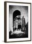 Bernadette Lafont (2nd from l), young, in family with her father (r) and mother (background), Nimes-null-Framed Photo