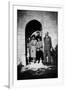 Bernadette Lafont (2nd from l), young, in family with her father (r) and mother (background), Nimes-null-Framed Photo