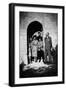 Bernadette Lafont (2nd from l), young, in family with her father (r) and mother (background), Nimes-null-Framed Photo