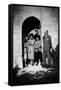 Bernadette Lafont (2nd from l), young, in family with her father (r) and mother (background), Nimes-null-Framed Stretched Canvas