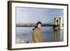 Bernadette Lafont, as a young woman, south of France, c. 1954 (photo)-null-Framed Photo