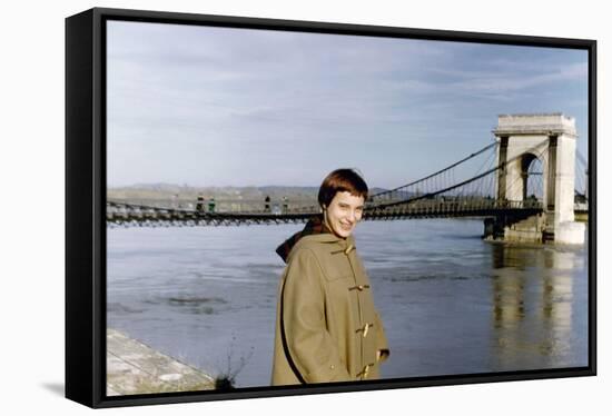 Bernadette Lafont, as a young woman, south of France, c. 1954 (photo)-null-Framed Stretched Canvas