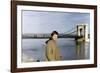 Bernadette Lafont, as a young woman, south of France, c. 1954 (photo)-null-Framed Photo