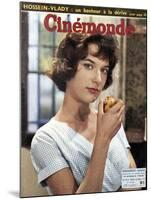 Bernadette Lafont faisant la Une du magazine Cinemonde du 6 octobre, 1959 (photo)-null-Mounted Photo