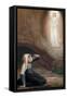 Bernadette Soubirous, a 14 Year Old Girl, Had Visions of the Virgin Mary in 1858-null-Framed Stretched Canvas