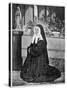 Bernadette Soubirous French Visionary and Saint as a Nun at Nevers-null-Stretched Canvas