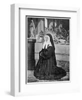 Bernadette Soubirous French Visionary and Saint as a Nun at Nevers-null-Framed Photographic Print