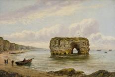 Marsden Rock, C.1880-1900-Bernard Benedict Hemy-Stretched Canvas