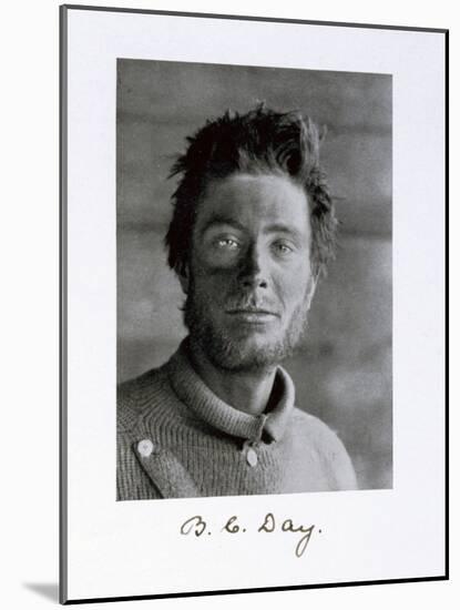 Bernard C Day, a member of Captain Scott's Antarctic expedition, 1910-1913-Herbert Ponting-Mounted Photographic Print