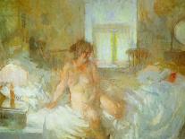 Bedroom Interior with Two Figures-Bernard Dunstan-Giclee Print