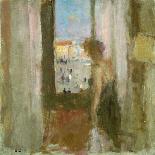 Bedroom Interior with Two Figures-Bernard Dunstan-Giclee Print