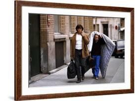 Bernard Giraudeau and Michel Blanc VIENS CHEZ MOI, J'HABITE CHEZ UNE COPINE, 1980 directed by PATRI-null-Framed Photo