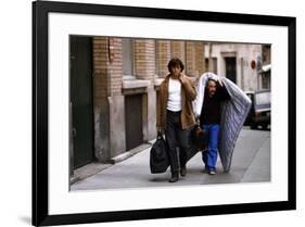 Bernard Giraudeau and Michel Blanc VIENS CHEZ MOI, J'HABITE CHEZ UNE COPINE, 1980 directed by PATRI-null-Framed Photo