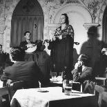 "Fado" Singer and a Guitarist Entertaining the Audience in the Lisbon Nightclub-Bernard Hoffman-Photographic Print