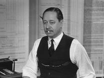 Antonio De Olivera Salazar Sitting at His Desk-Bernard Hoffman-Photographic Print