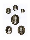 Group of Royal Portraits, Late 17th - Early 18th Century-Bernard Lens-Framed Giclee Print