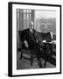 Bernard M. Baruch Sitting by the Window, Overlooking Rock Creek Park-null-Framed Photographic Print