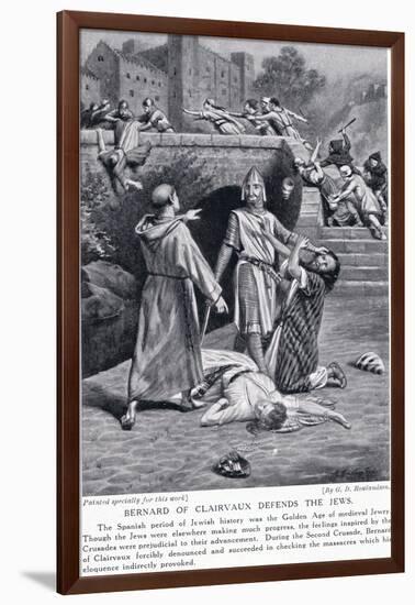 Bernard of Clairvaux Defends the Jews-George Derville Rowlandson-Framed Giclee Print