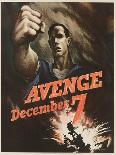 Avenge December 7 Poster-Bernard Perlin-Framed Giclee Print