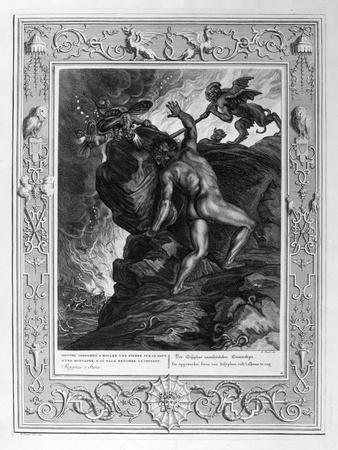 Sisyphus Pushing His Stone Up a Mountain, 1733