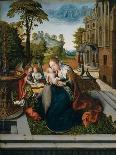 The Madonna and Child, with St. Ann, Surrounded by Angels and Donors-Bernard van Orley-Giclee Print