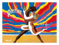 Perrier - The Dancing Couple (Le Couple Dansant) - This is Crazy! (C’est Fou!)-Bernard Villemot-Giclee Print
