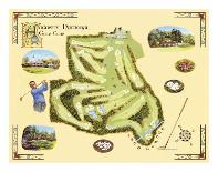 Golf Course Map, Augusta-Bernard Willington-Art Print