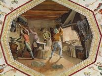 Suspended Angel and Architectural Sketch, c.1600-Bernardino Barbatelli Poccetti-Giclee Print