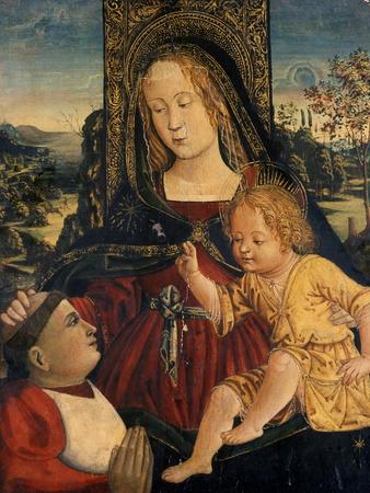 Madonna and Child with a Cardinal as a Benefactor, C.1500