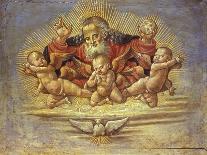 Part of an Altar Piece Depicting God the Father with Three Angels, C.1500-Bernardino Fungai-Framed Giclee Print