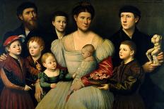 Portrait of Arrigo Licinio and His Family-Bernardino Licinio-Giclee Print