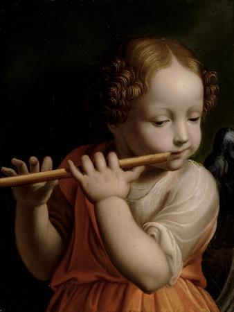 Child Angel Playing a Flute, C.1500