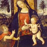 Virgin and Child with John the Baptist as a Boy, 1490-1500-Bernardino Pinturicchio-Framed Giclee Print