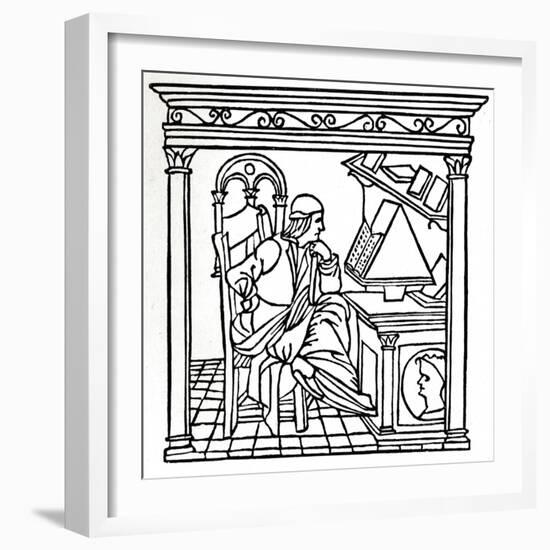 Bernardo Bellincioni (1452-1492), Italian Poet, 1493, (1917)-null-Framed Giclee Print